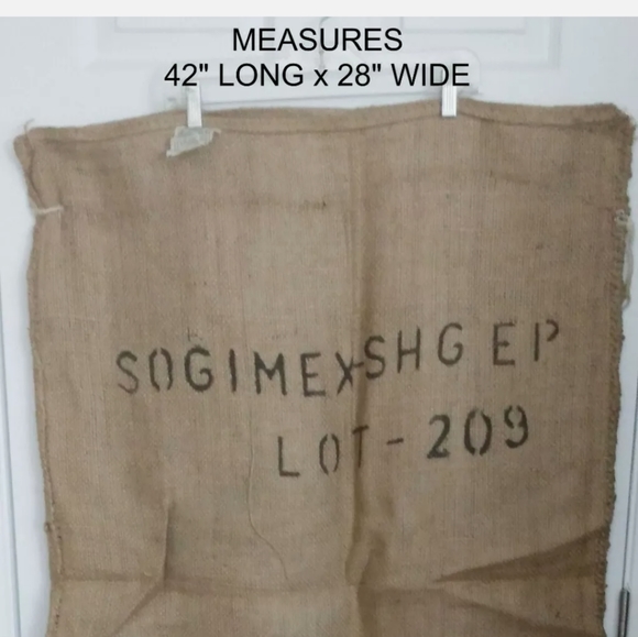 Burlap Green Bean Coffee Bag Sogimex Douek - Picture 3 of 7